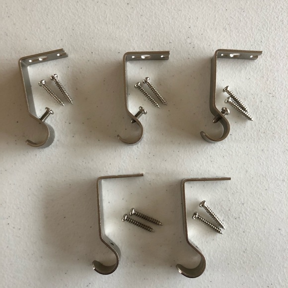 *SOLD* 2 Drapery Endcap Cafe Rods Room Essentials - Picture 5 of 5